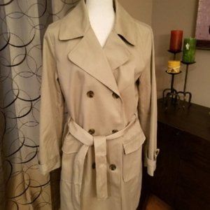 NEW WITH TAGS—Never worn! Traditional, lightweight, trench coat. LOFT. Sz 10